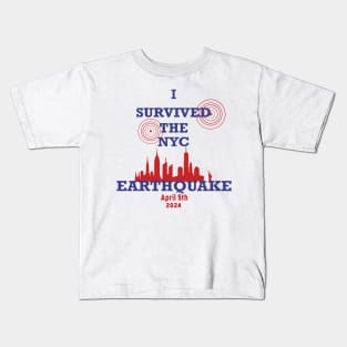 I Survived The NYC Earthquake Kids T-Shirt